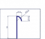 HSY Yuvarlak Kepli Halı Süpürgeliği | Dekoratif PVC Profil - Görsel 2