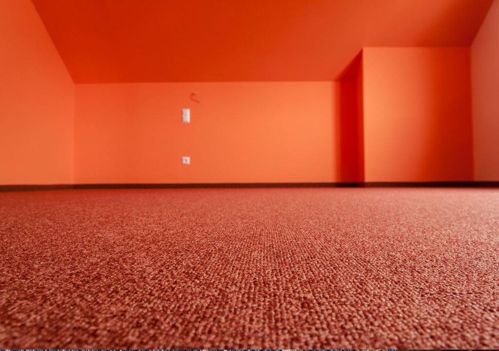 Duvardan duvara halı kaplaması kırmızı halıfleks